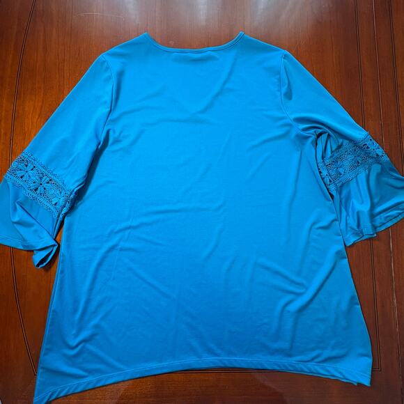 Kim Rogers Blue Top Size XL Petite - Picture 6 of 6